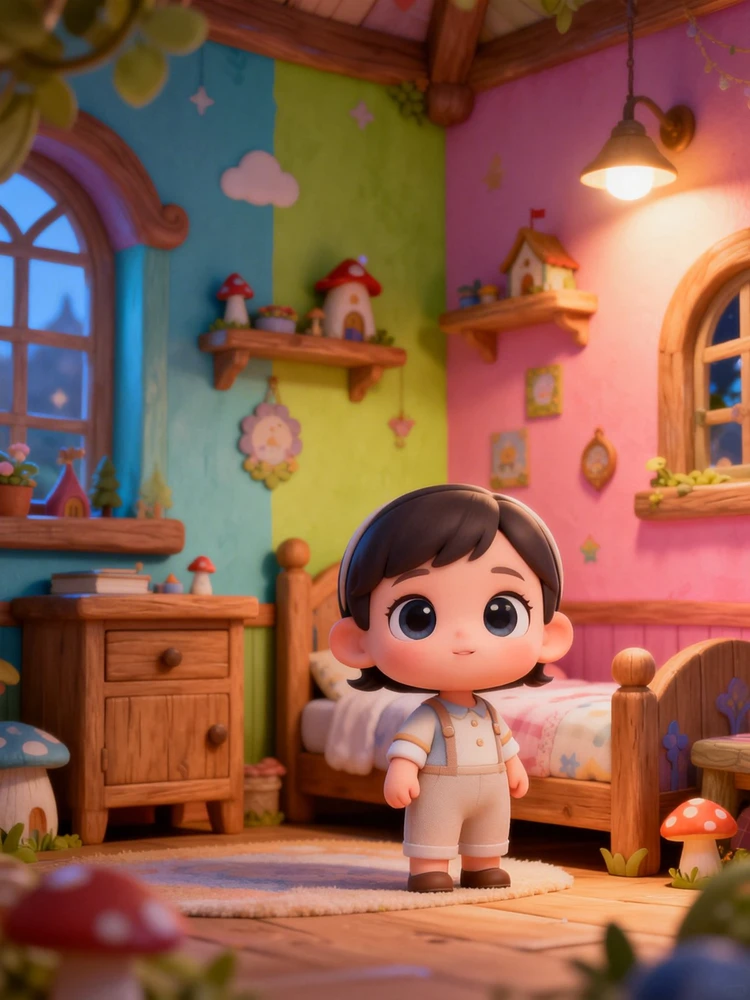 3D童话小屋萌娃写真