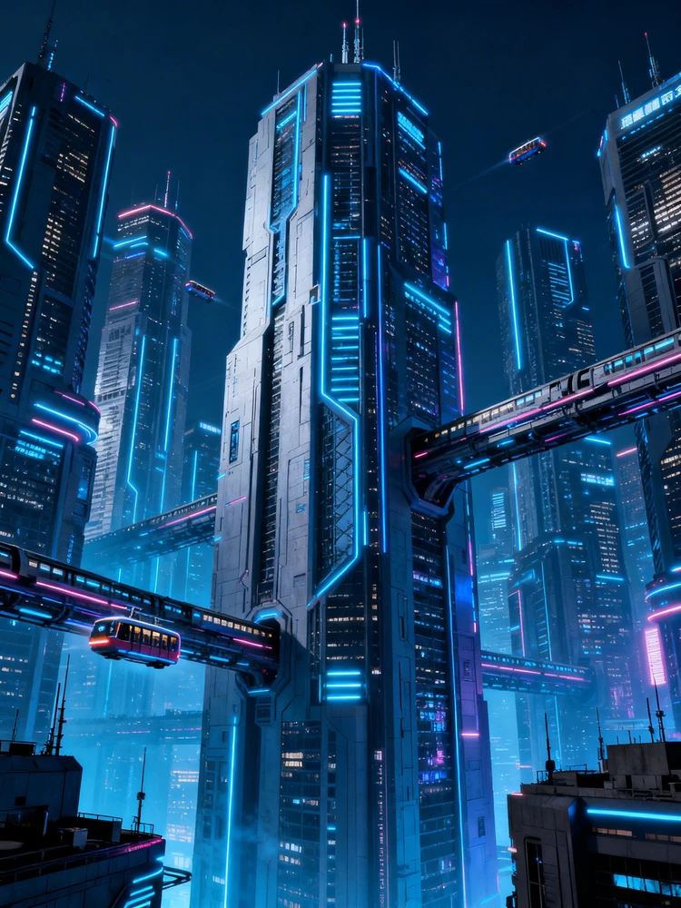 未来都市建筑概念图