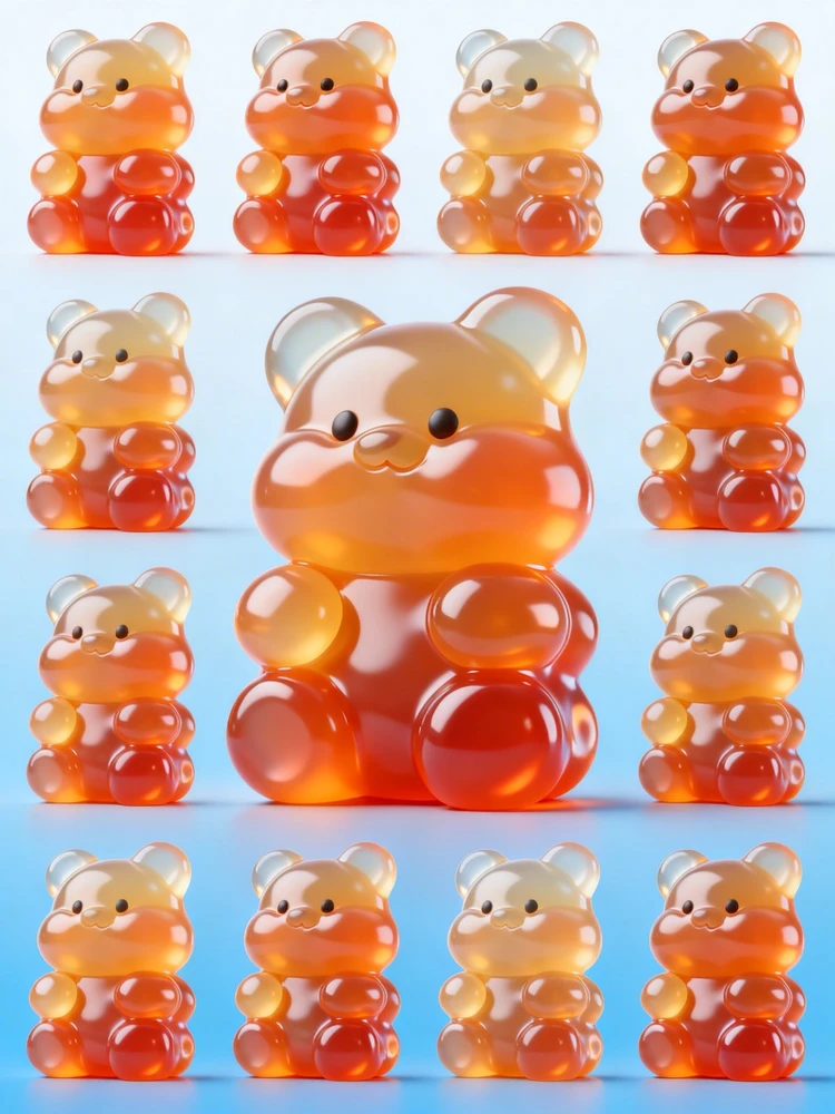 Q弹膨膨立体壁纸