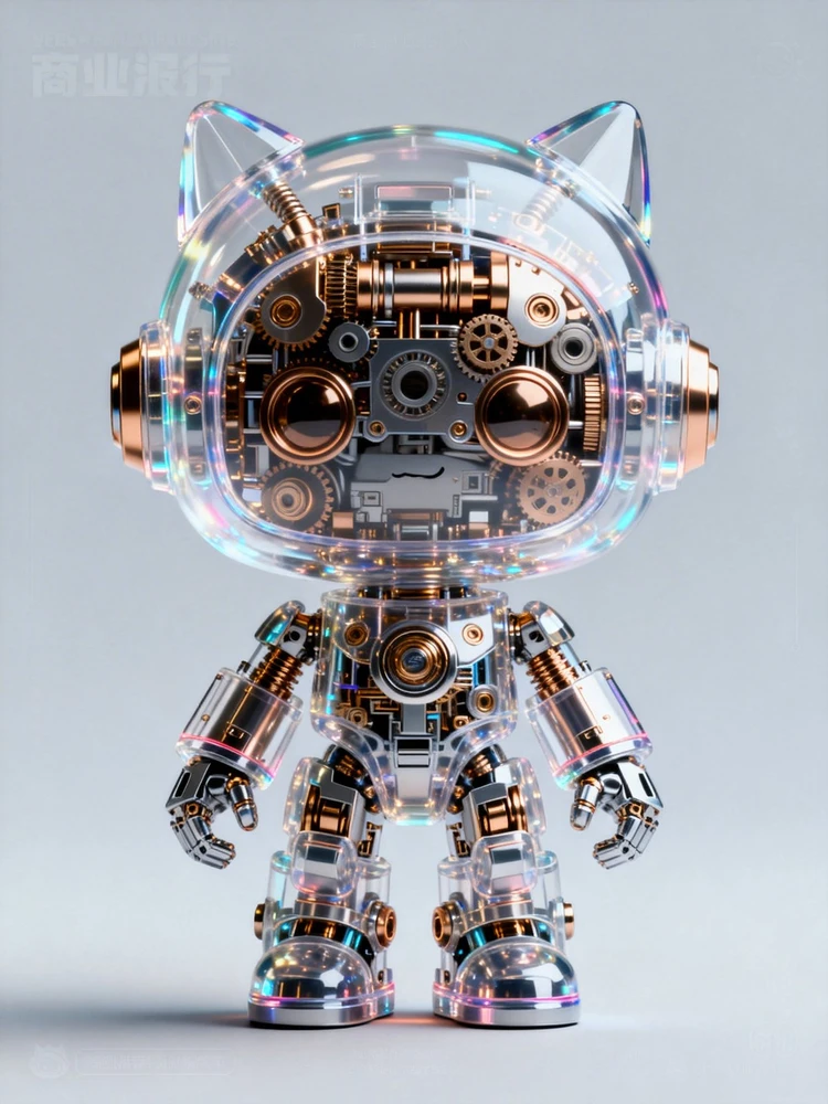 萌系透明机甲IP公仔