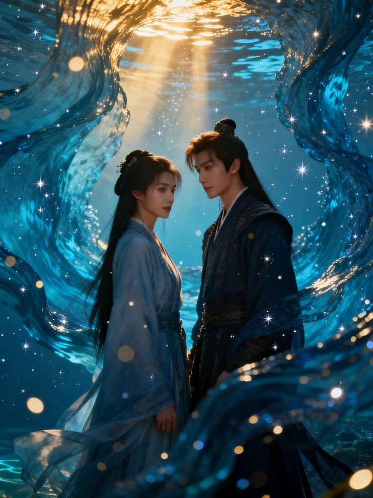 水幕星雨双人古风写真