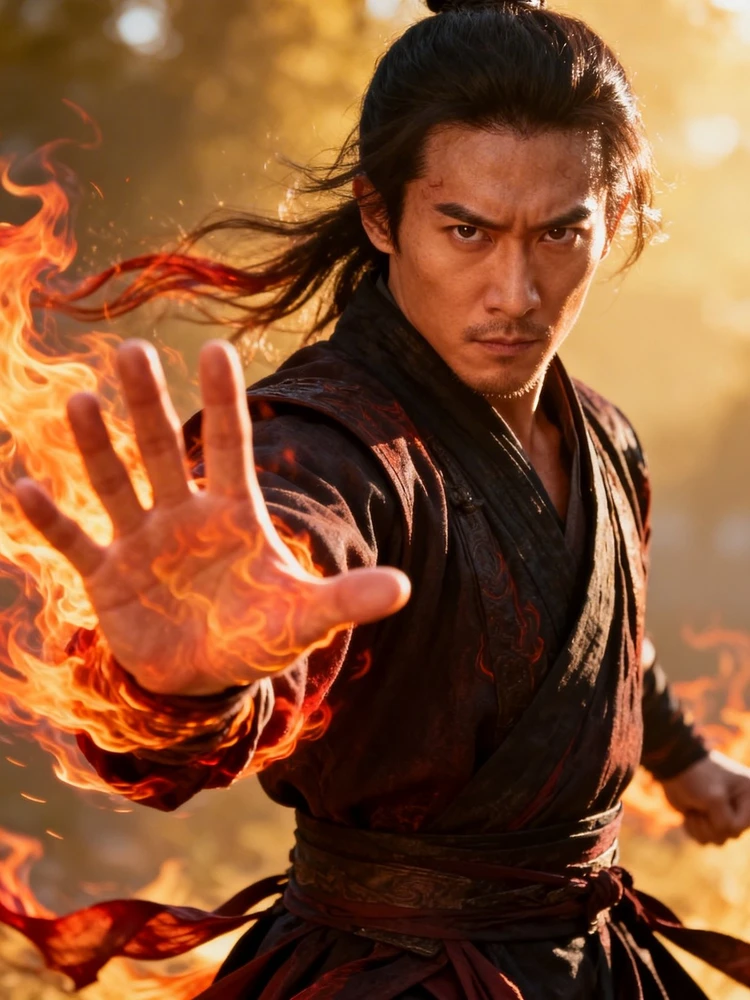 火焰掌法武侠写真