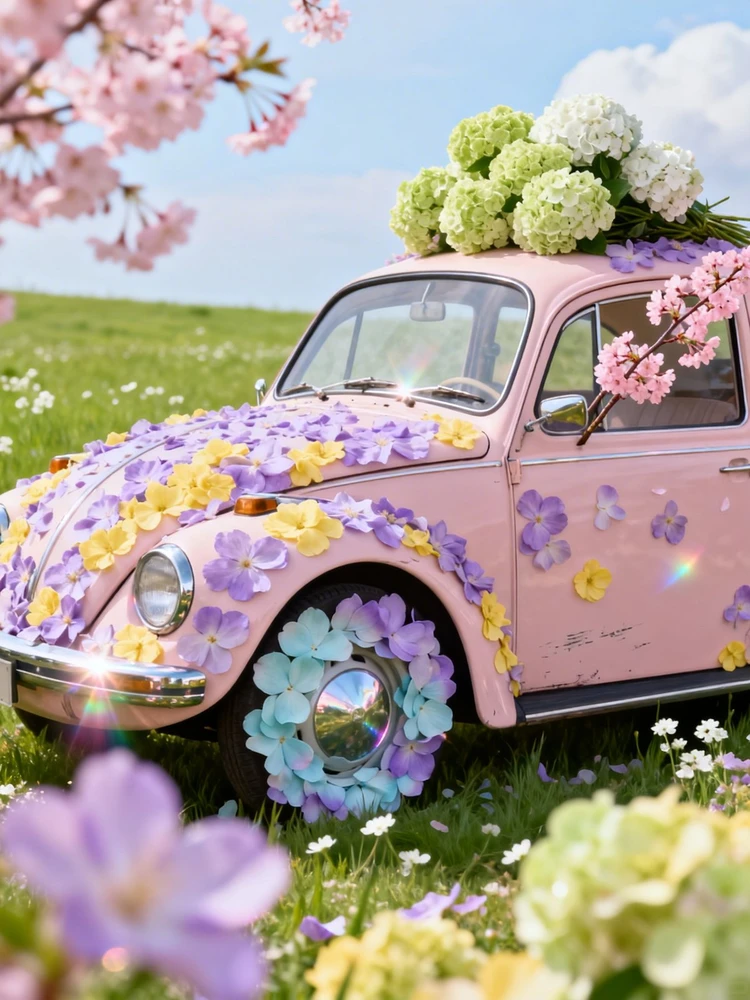 春日花海治愈小车