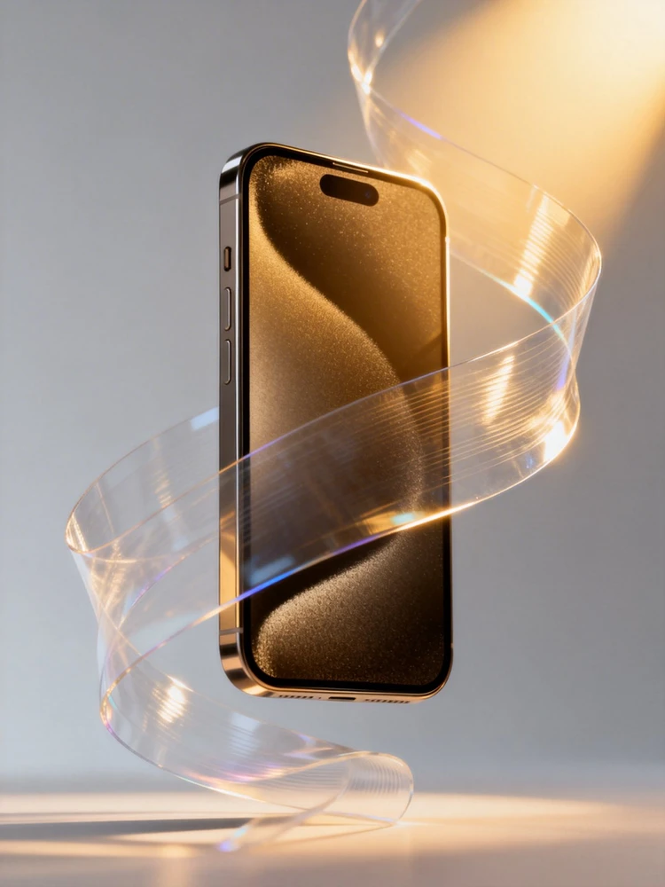 产品悬浮薄膜质感宣传图