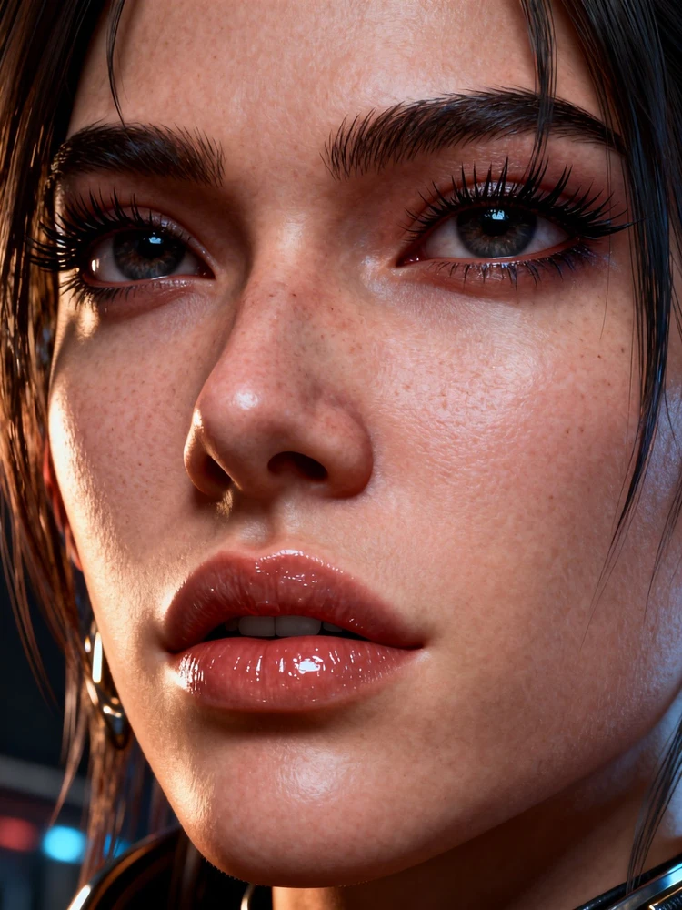 次世代CG角色脸部特写