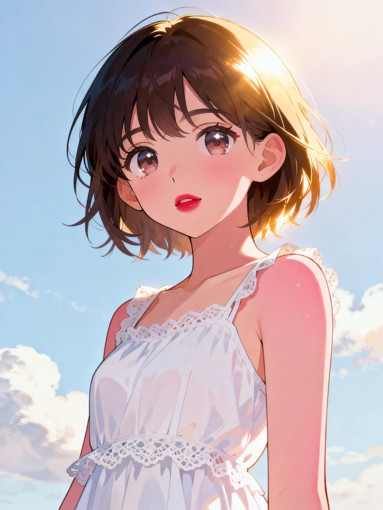 照片变韩漫少女插画