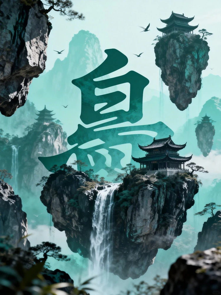 国风山水字景生成