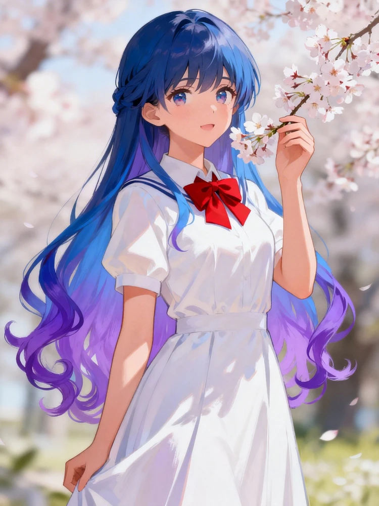 真人照片转日系厚涂动漫少女