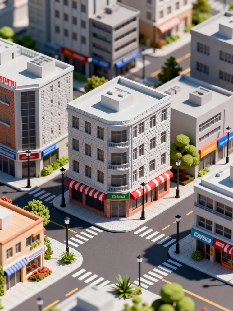 照片变等轴测城市模型