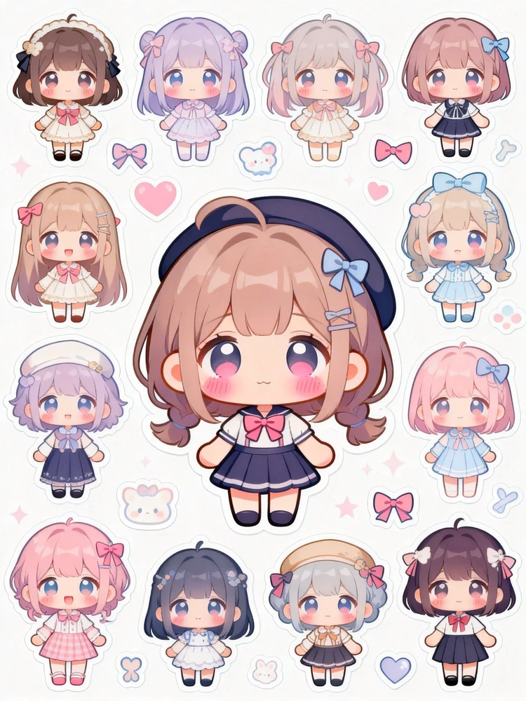 萌系头像贴纸生成器