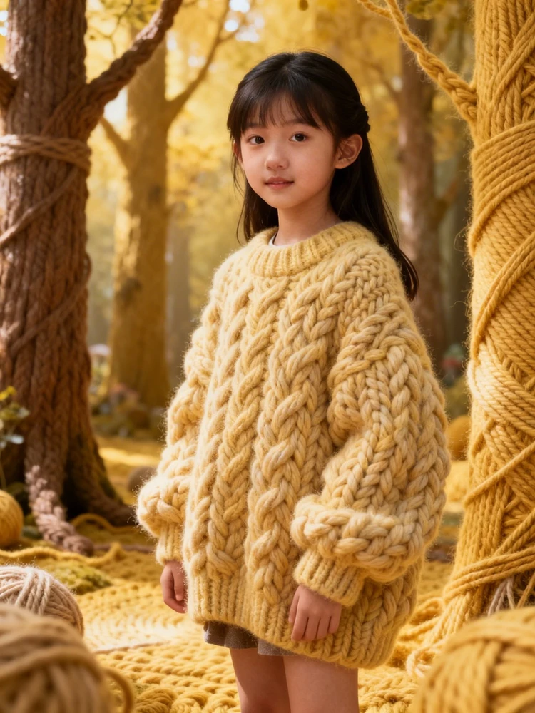 粗针织童话毛线风写真