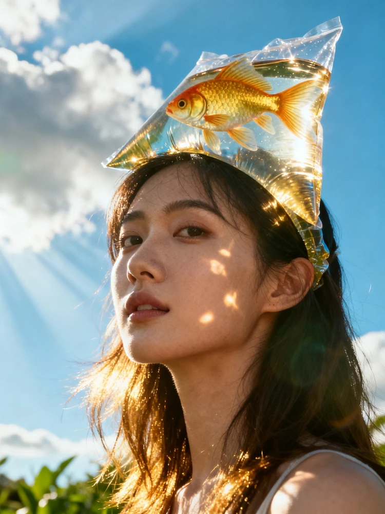 夏日金鱼袋梦幻写真