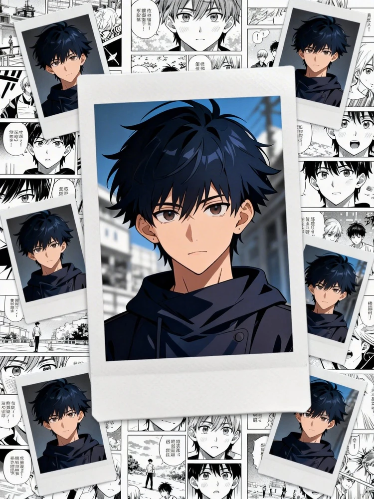 动漫手账拼贴海报