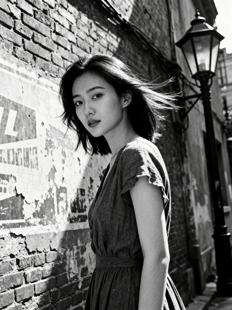 粗粝黑白胶片街头照