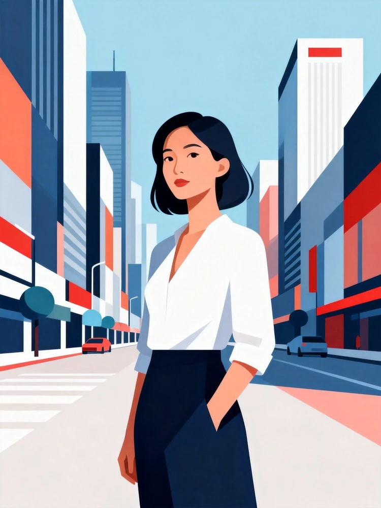 一键转扁平矢量插画