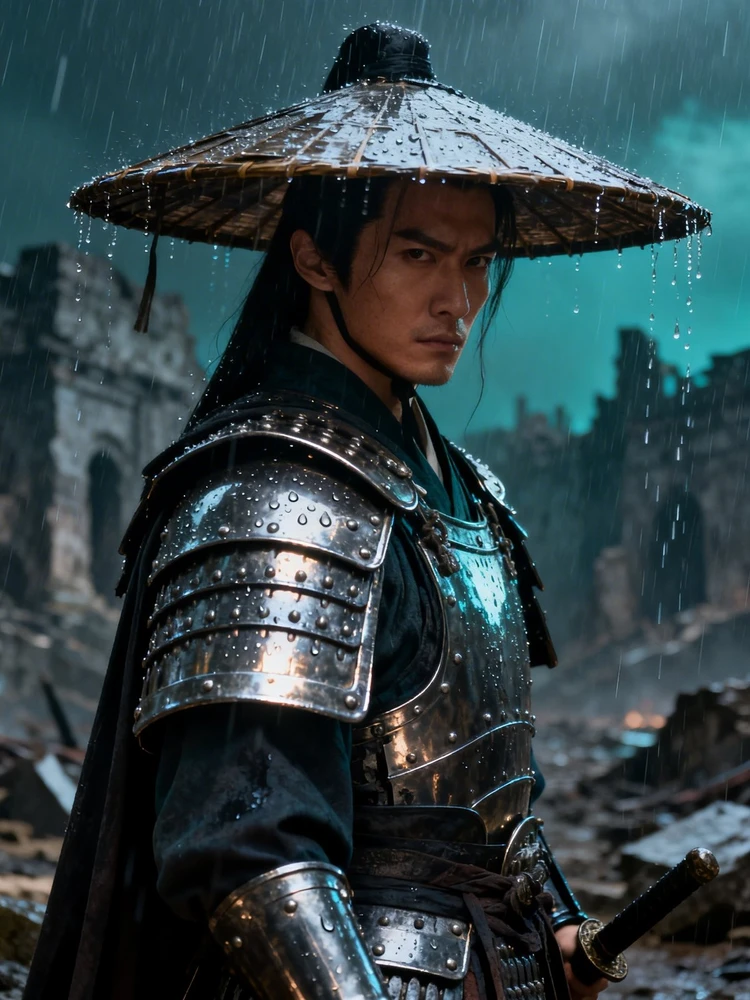 雨战古风将士写真