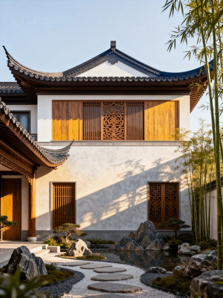 新亚洲别墅外观设计生成