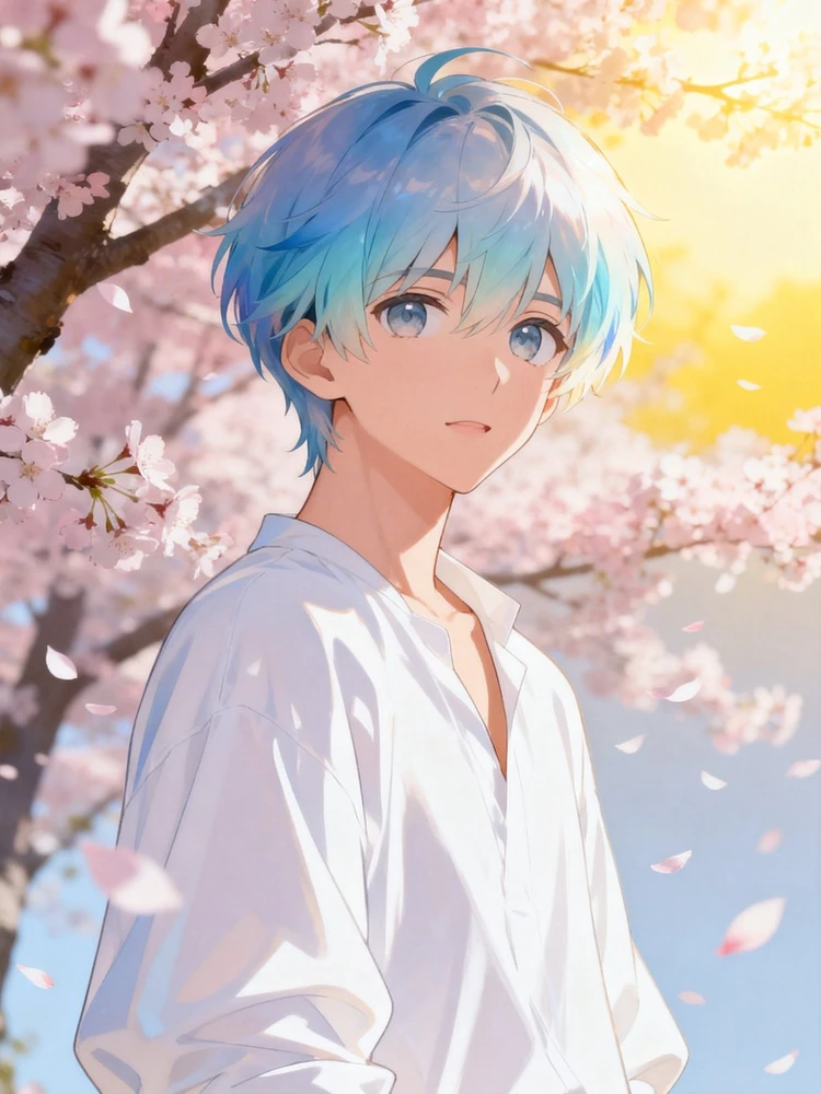 照片变清新二次元美少年