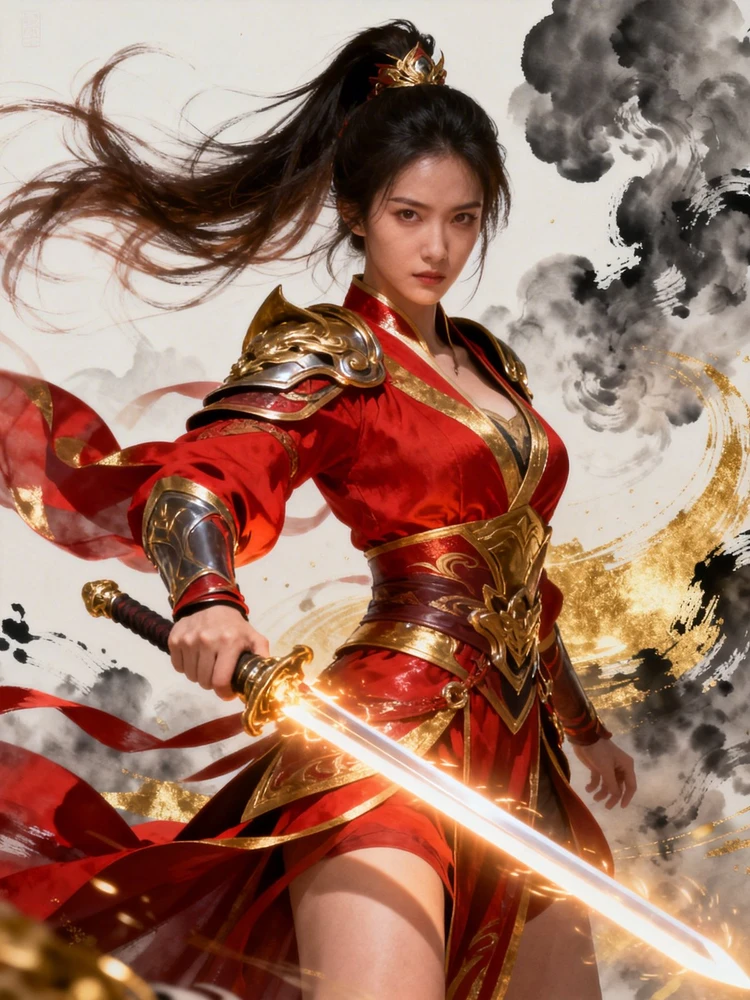 仙侠女战神CG变身