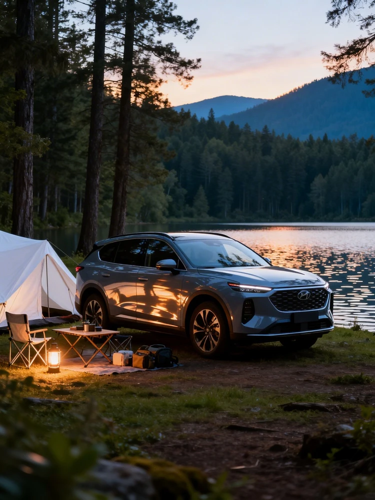 汽车户外露营生活感大片