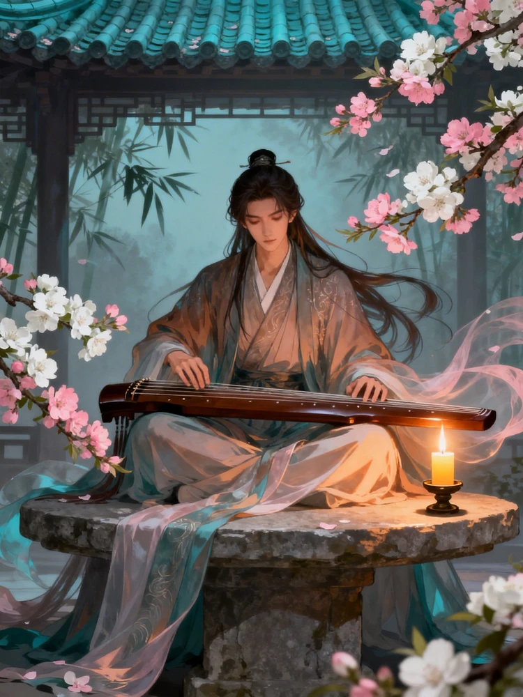 古风人物意境插画