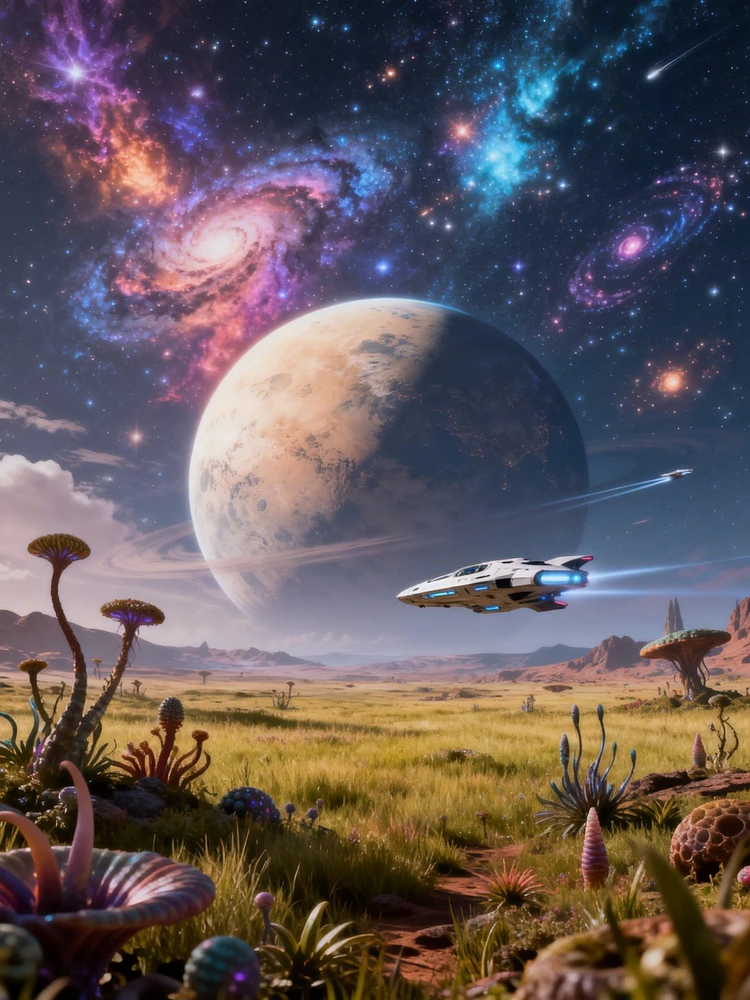 外星草原科幻世界生成器