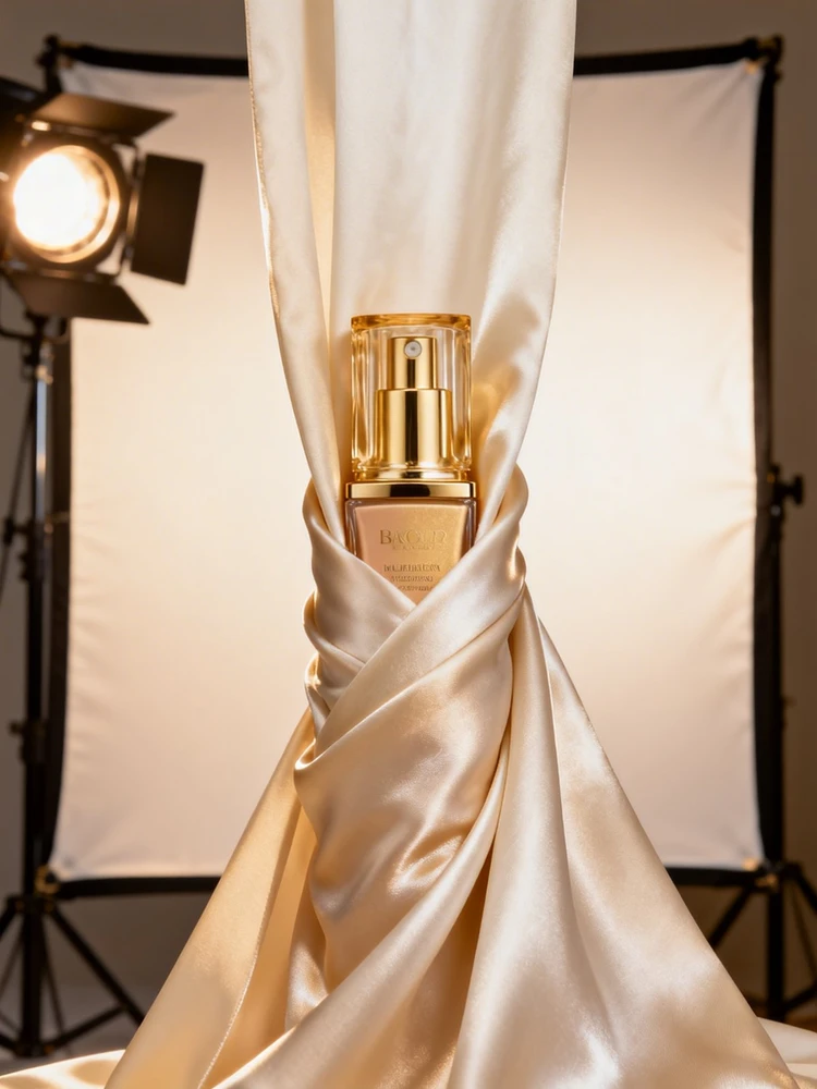 丝绸质感电商产品海报