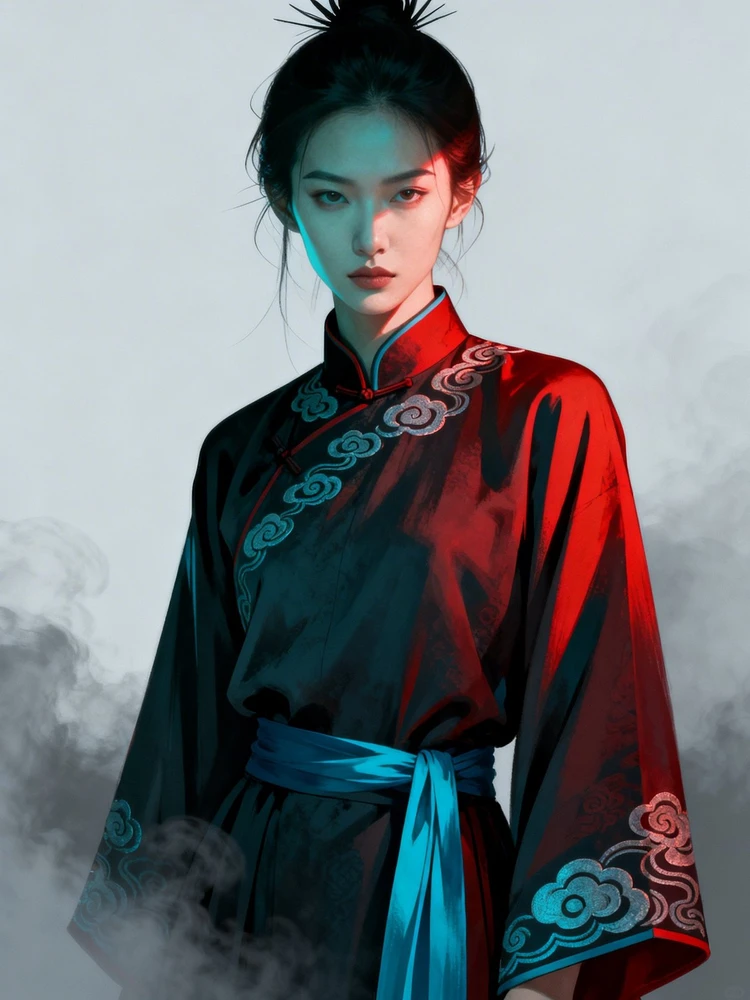 东方神话极简人像