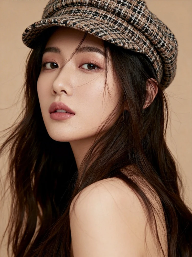 帽子真人试戴模特图