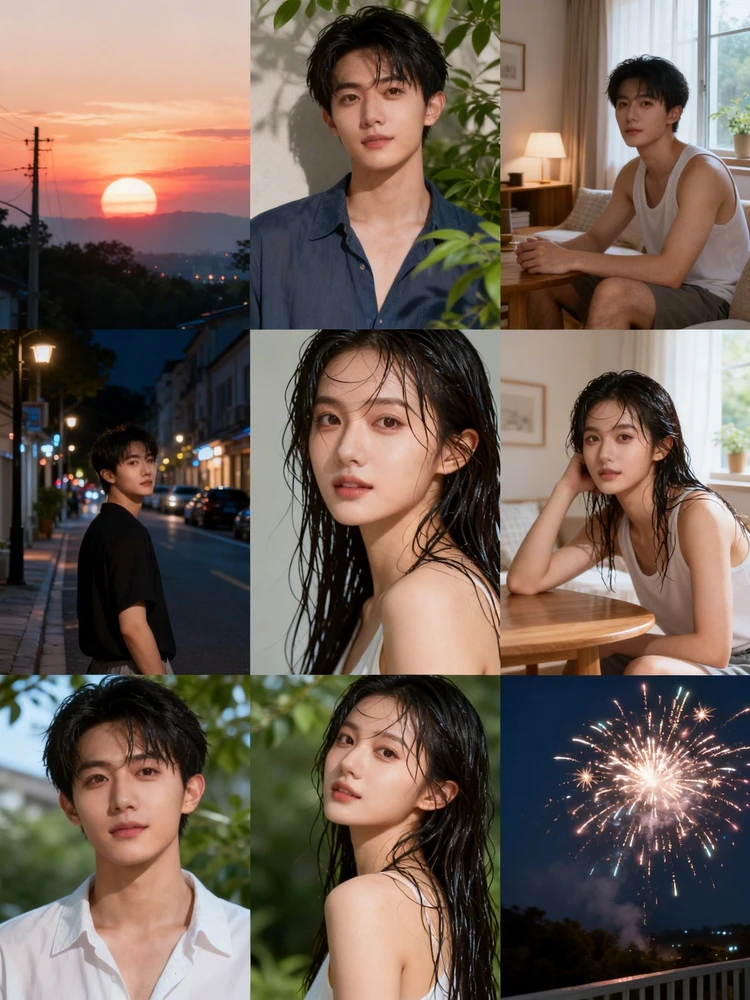 清新日常九宫格写真