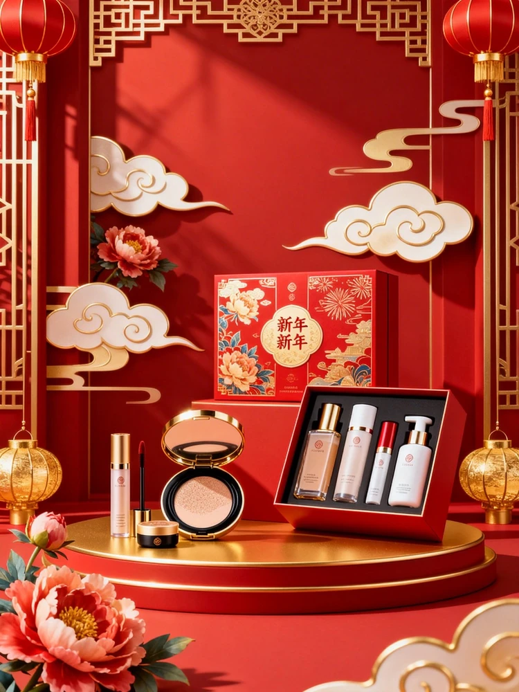 新春国风商品海报