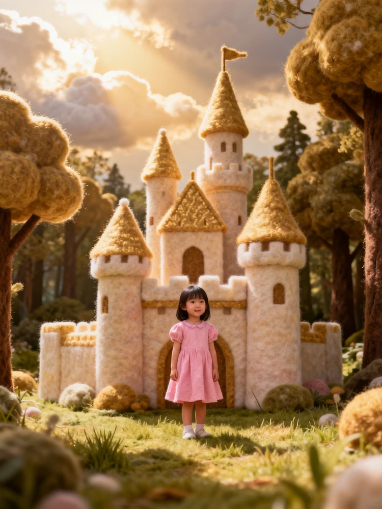 照片变毛毡童话世界