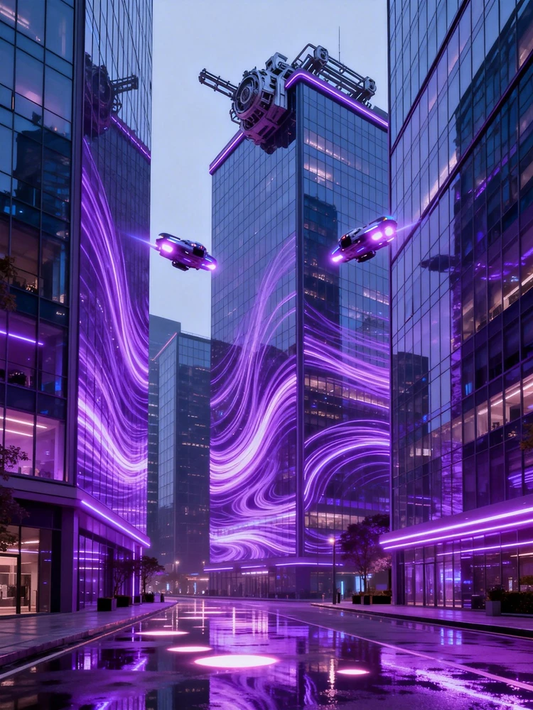 未来都市科幻场景生成