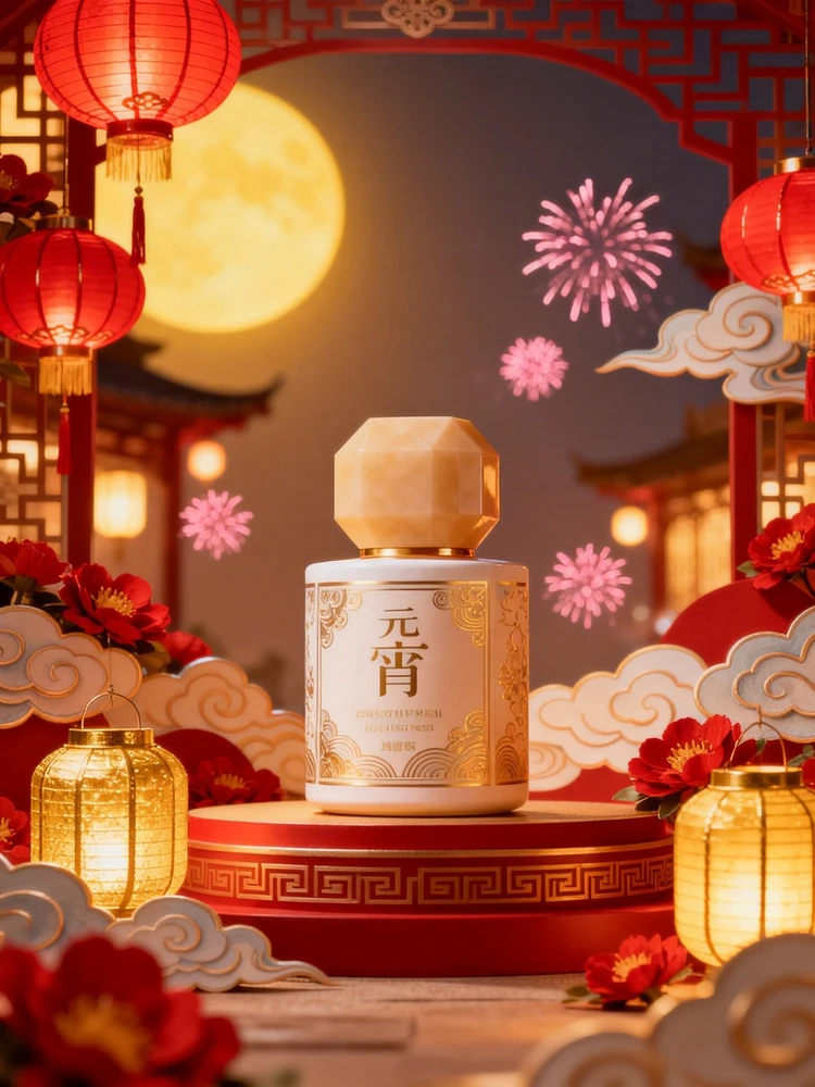 元宵花灯夜商品海报