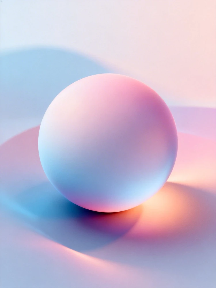 3D渐变球体背景生成