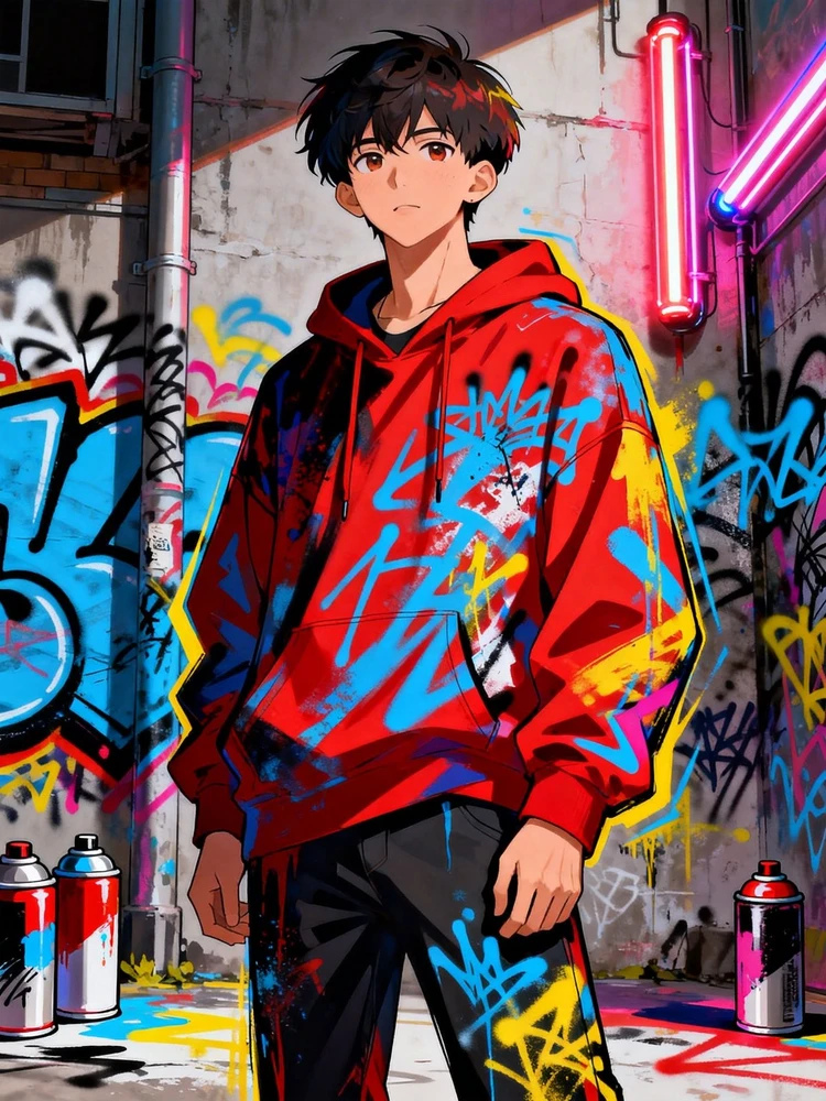 街头涂鸦动漫海报