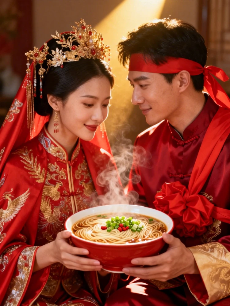 古风婚恋拉面双喜写真