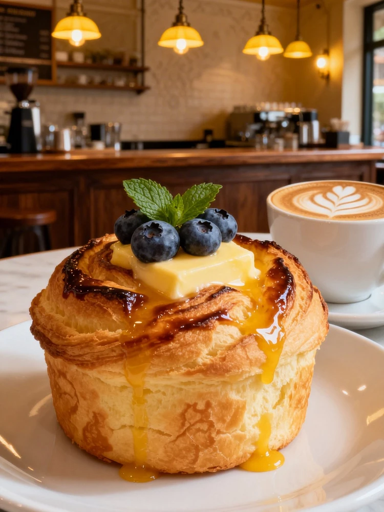 欧式咖啡馆奶油面包写真