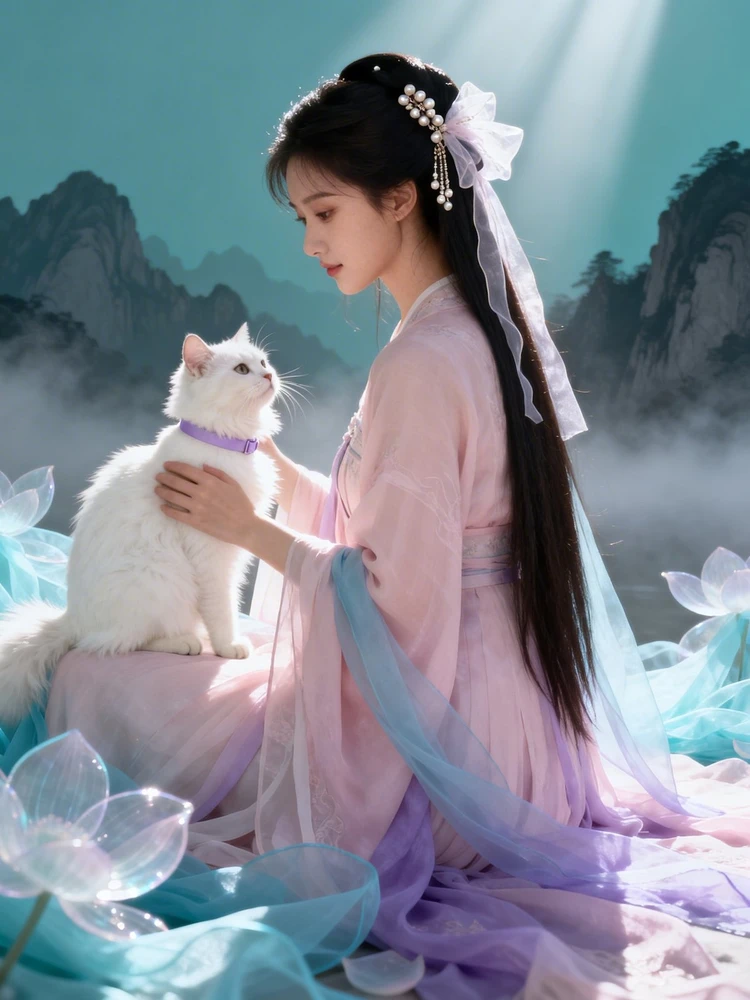 古风仙气人宠写真