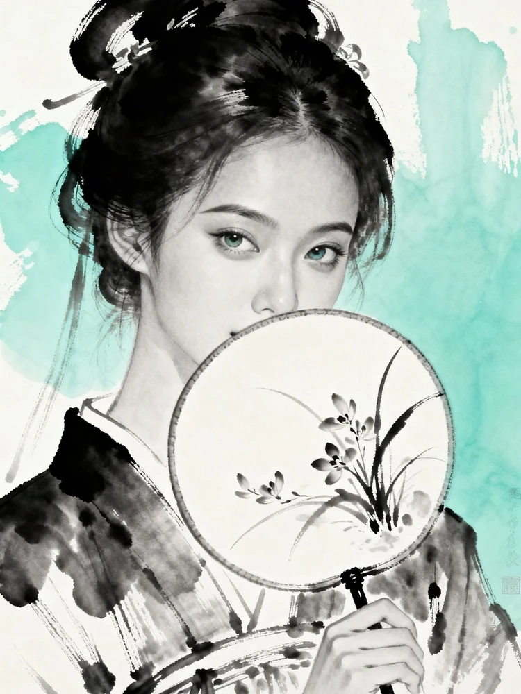 新中式水墨人物写真