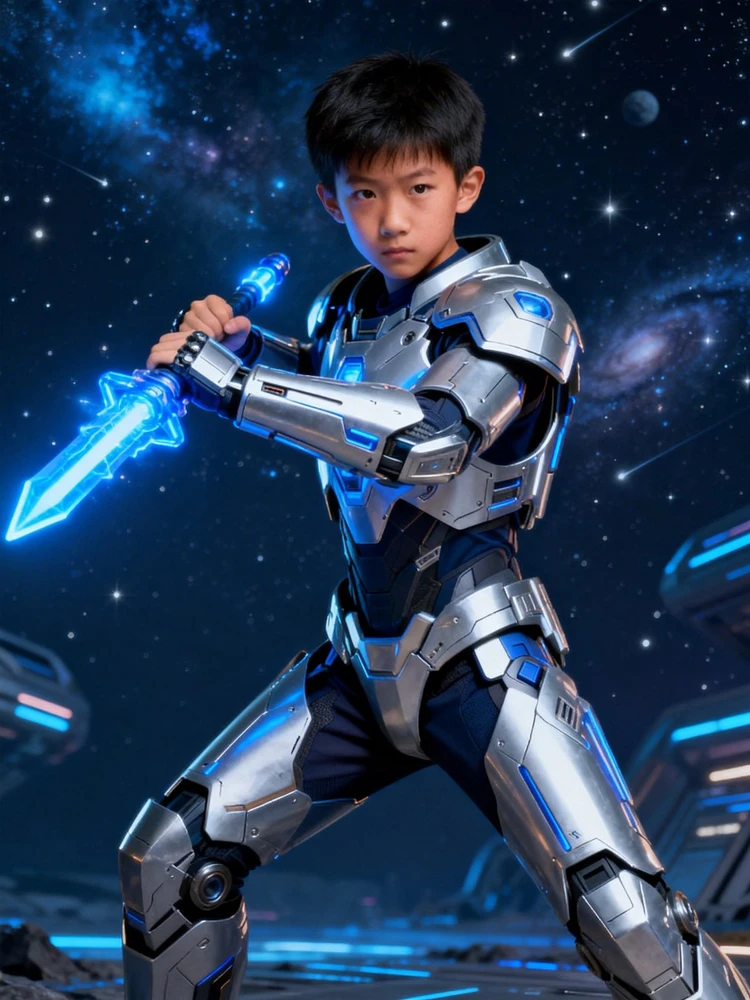 儿童机甲战士写真