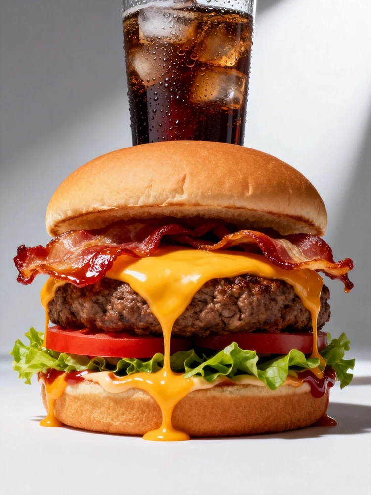 汉堡店大片级美食摄影