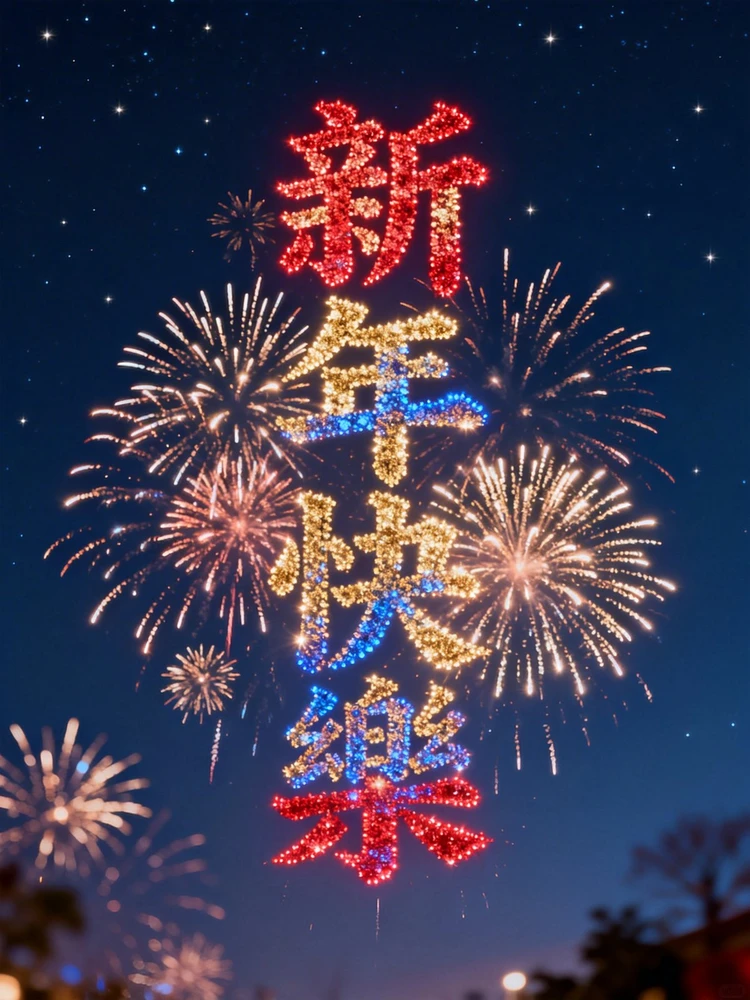 烟花字海报生成器