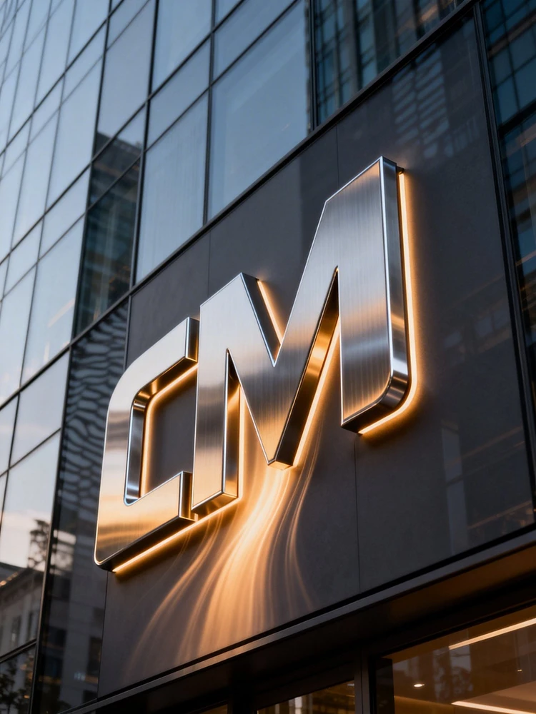 品牌LOGO大厦外墙效果图