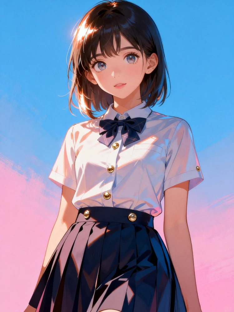 青春半厚涂动漫写真