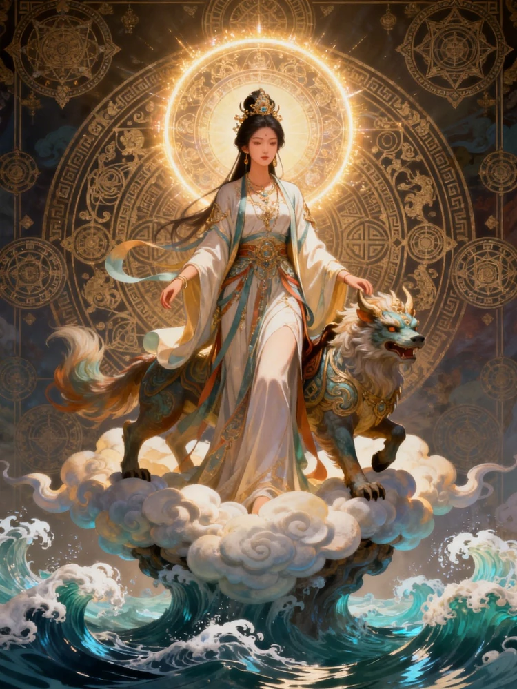 东方神话仙境人物画