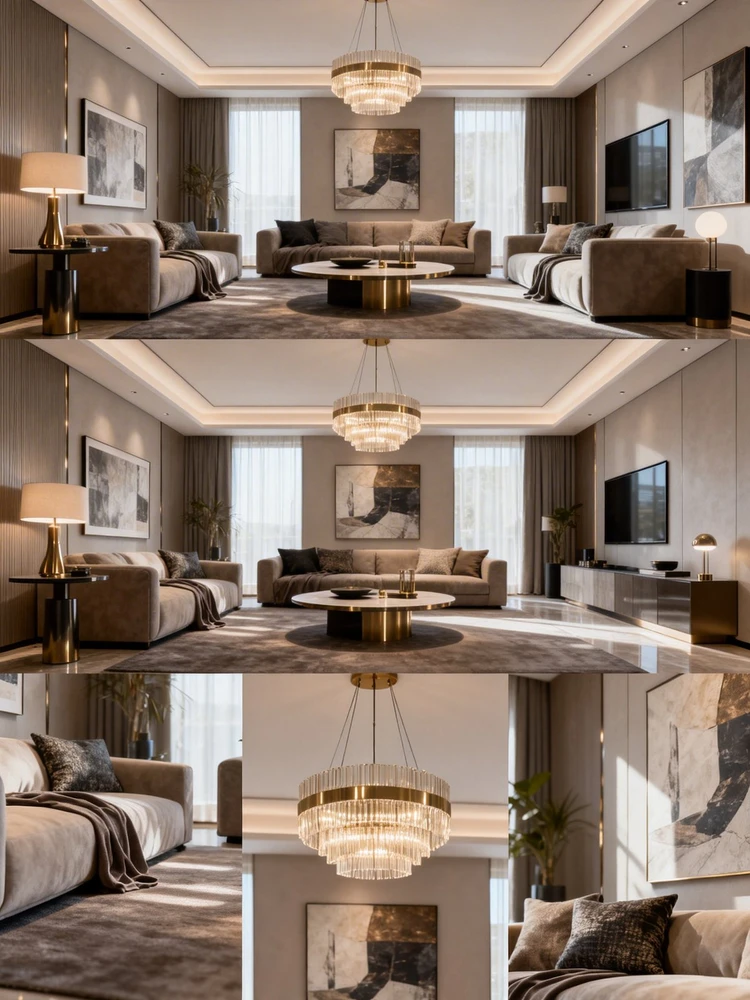 空间多角度展示图生成