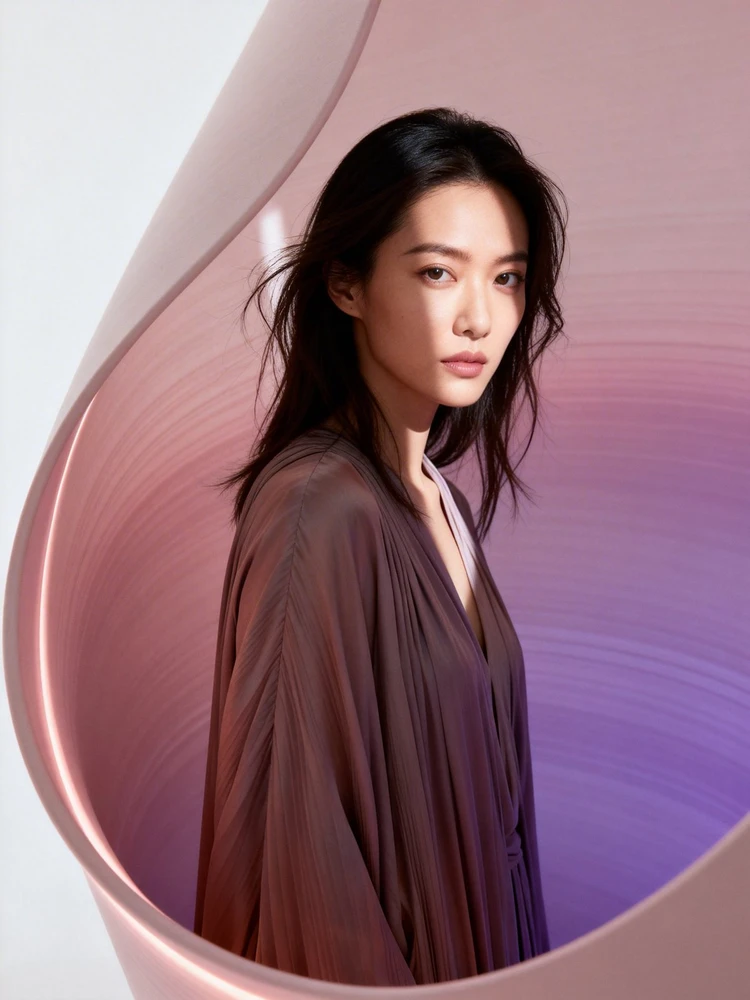 柔美曲面艺术写真海报