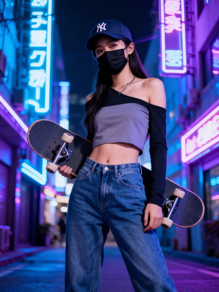 街头酷感少女写真