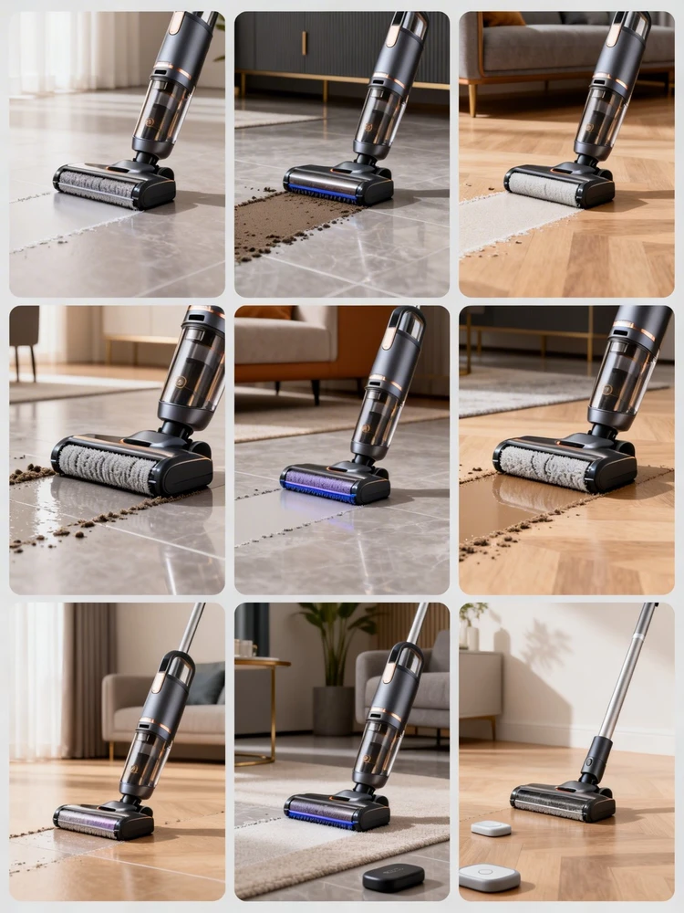 洗地机九宫格卖点海报